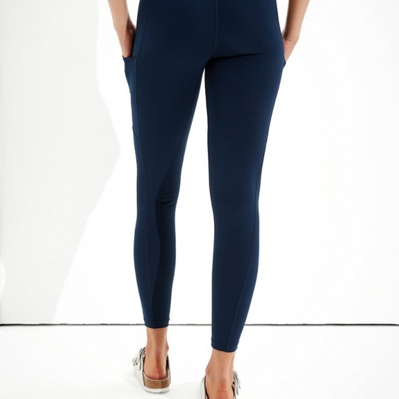 aerie Pants & Jumpsuits Xxl Blue Aeri Leggings Poshmark